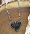 1377YKTrade Fashion Necklaces Heart of Texas Pendant Necklace - Black