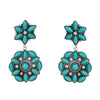 Barrington Star Post Cluster Drop Fashion Earrings - Turquoise