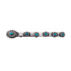 Asher Turquoise & Silver Concho Alligator Hair Clip