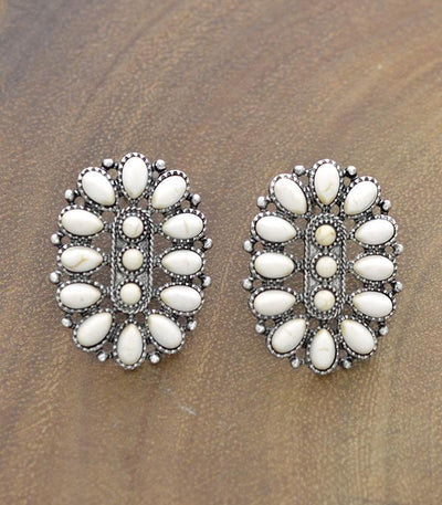 Dot & Teardrop Cluster Earrings
