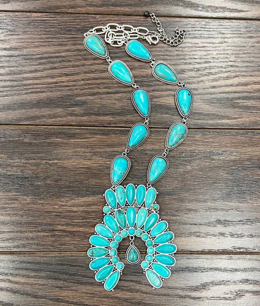 Bremerton Fashion Naja Necklace - Turquoise