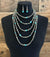 Nelson Fashion Turquoise & Navajo 5 Strand Layered Necklace & Earrings