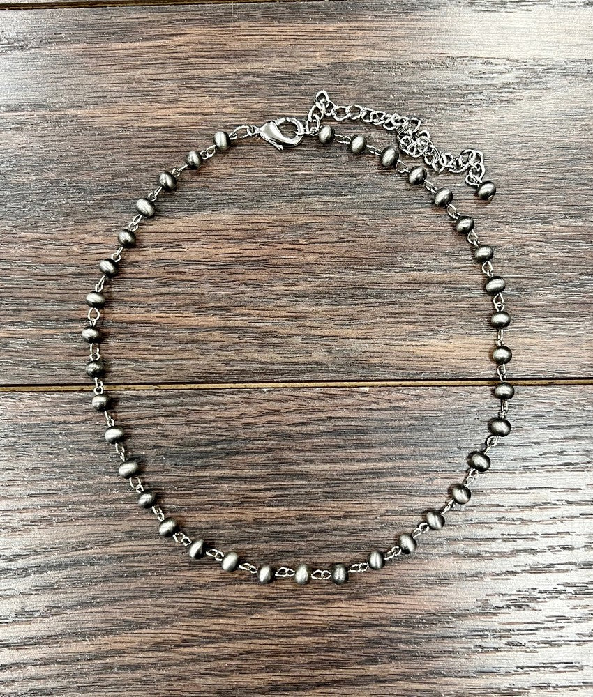 Carnation Navajo Chain 6mm Navajo Fashion Necklace - 15"