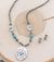 Villa Fashion Concho Navajo Necklace & Earrings - Turquoise