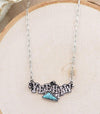 Yeehaw Triangle Stone Link Chain Necklace