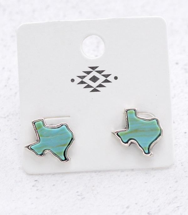 Texas Sky Fashion Stud Earrings - Turquoise