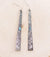 Elegant 3" Scroll Fashion Earrings - Turquoise