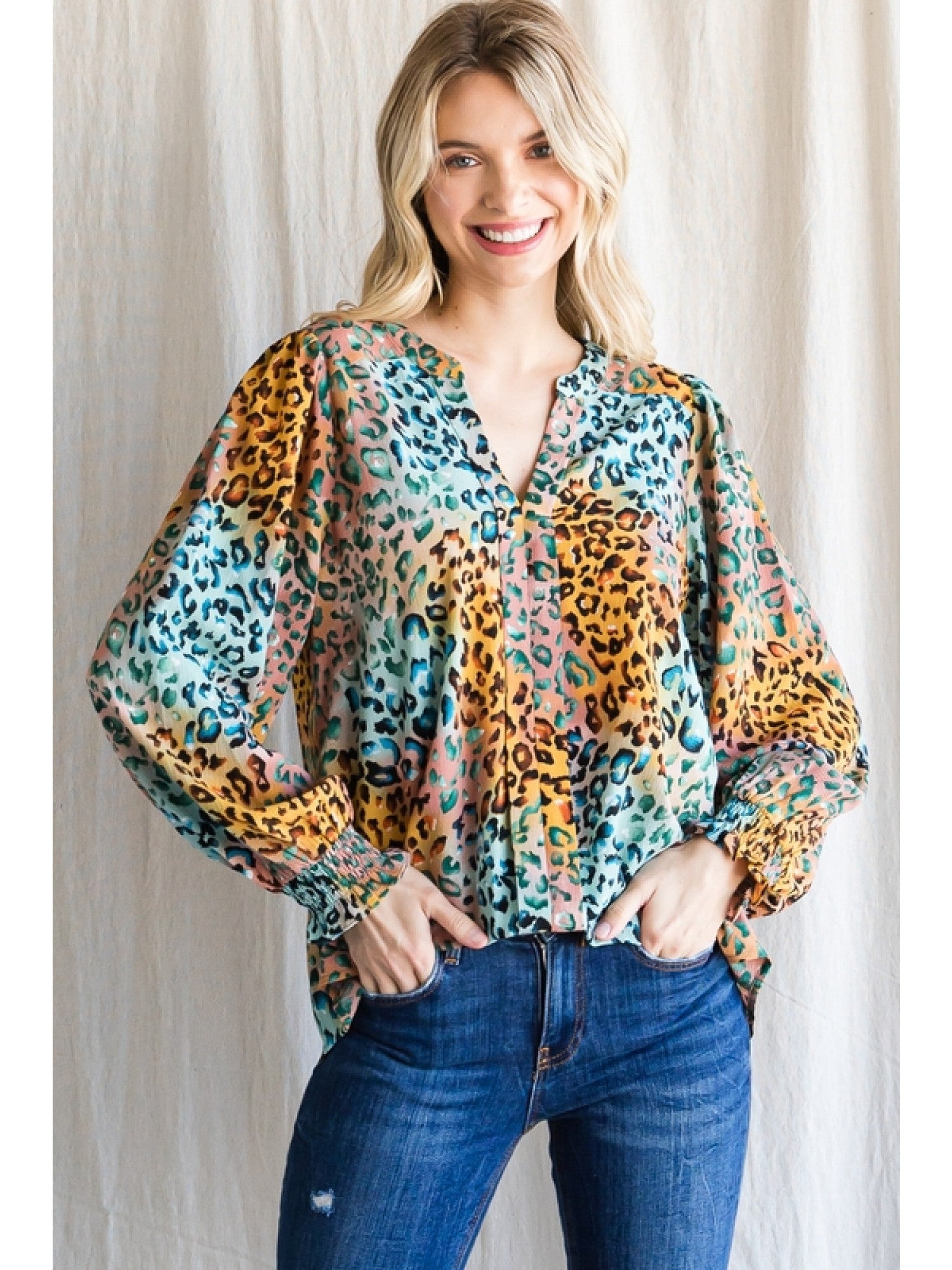Tiffany Leopard Print Top