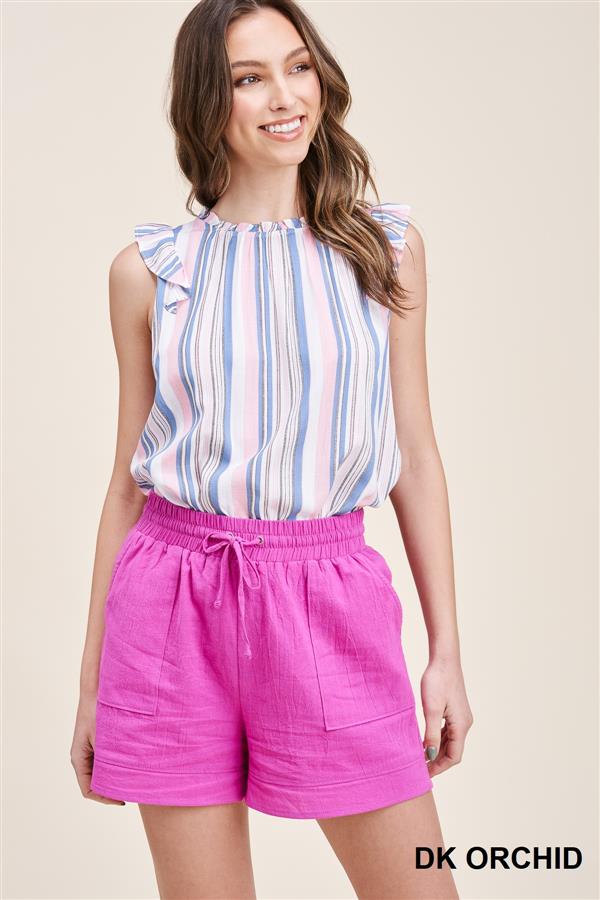 Maria Drawstring Cotton Shorts