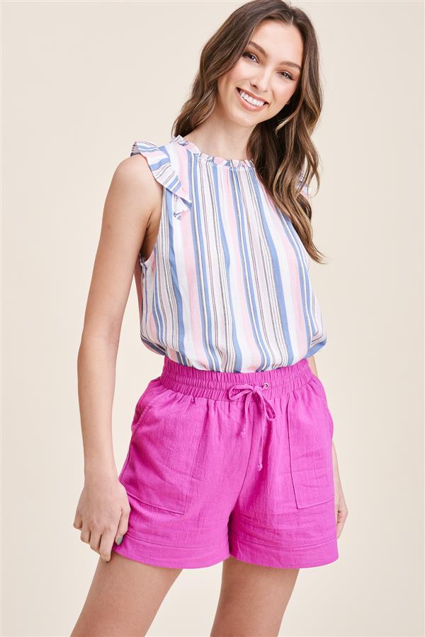 Maria Drawstring Cotton Shorts