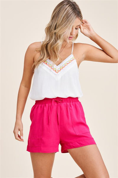 Macy Lined Solid Shorts