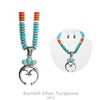 Fashion Turquoise Disc Necklace and Naja Pendant