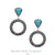 Fashion Stone Circle Dangle Earrings
