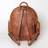 Lydia Woven Blanket Leather Backpack
