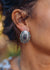 Sterling Spiny Concho Earrings - Purple