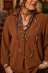 Lucy Teardrop Fashion Necklace 23.5" - Multi