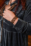 Fashion Single Strand Navajo Pearls - Copper 28”