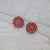 Fashion Zuni Clip Earrings - Red