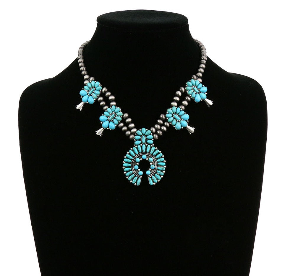 Andalusian Fashion Western Squash Blossom Necklace