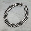 Navajo Style Pearl Layered 3 Strand Necklace