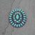 Stansbury Fashion Cluster Pin/Brooch - Turquoise