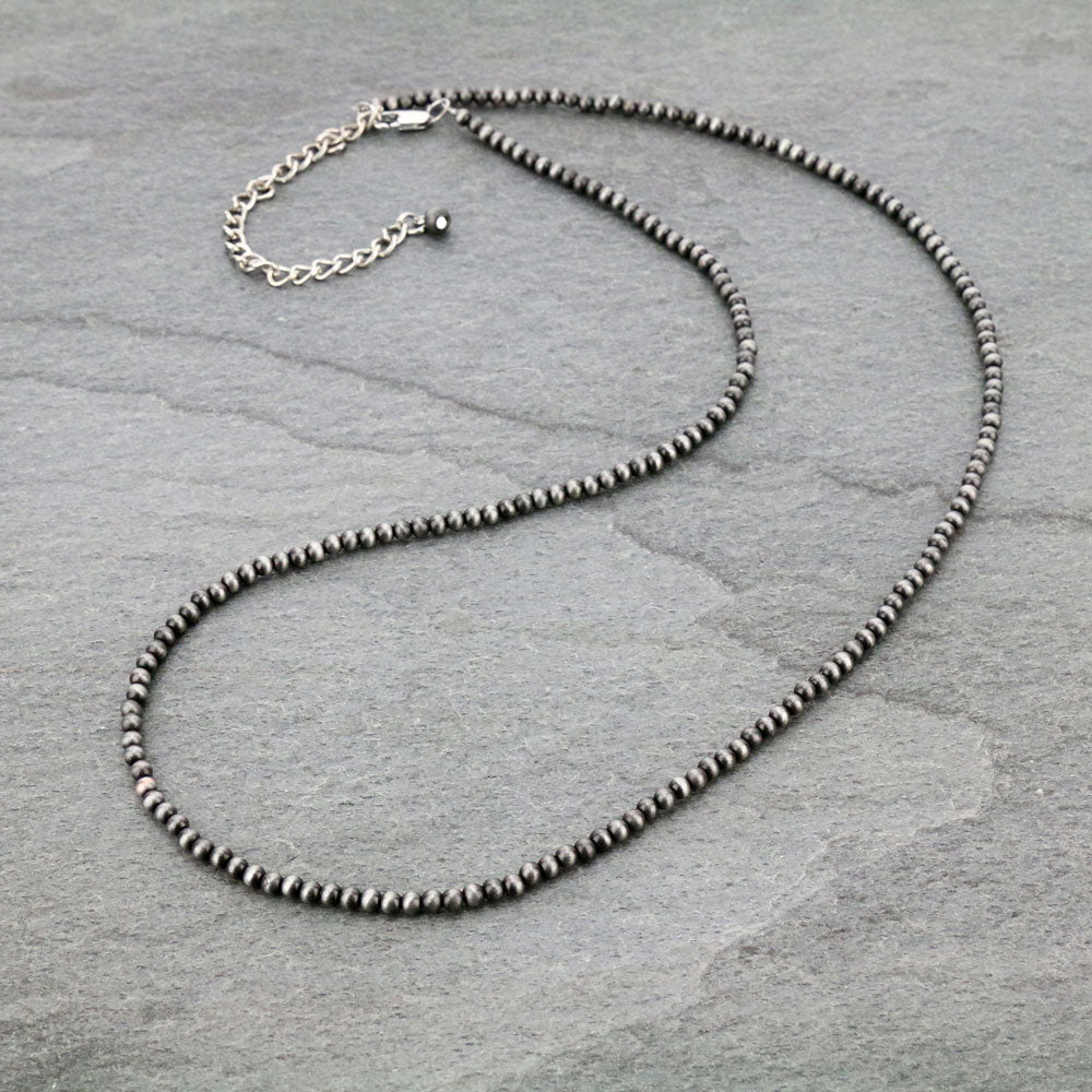 Leakey 4mm Fashion Silver Necklace