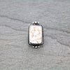 Filly Framed Rectangle Fashion Cuff Ring - Natural