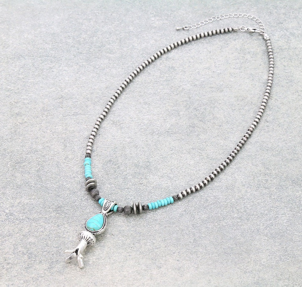 Fashion Western Blossom Pendant Necklace