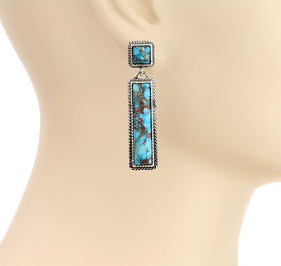 Vision Square Post Rectangle Drop Earrings