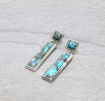 Vision Square Post Rectangle Drop Earrings