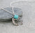 Square Stone Naja Pendant Necklace - Turquoise