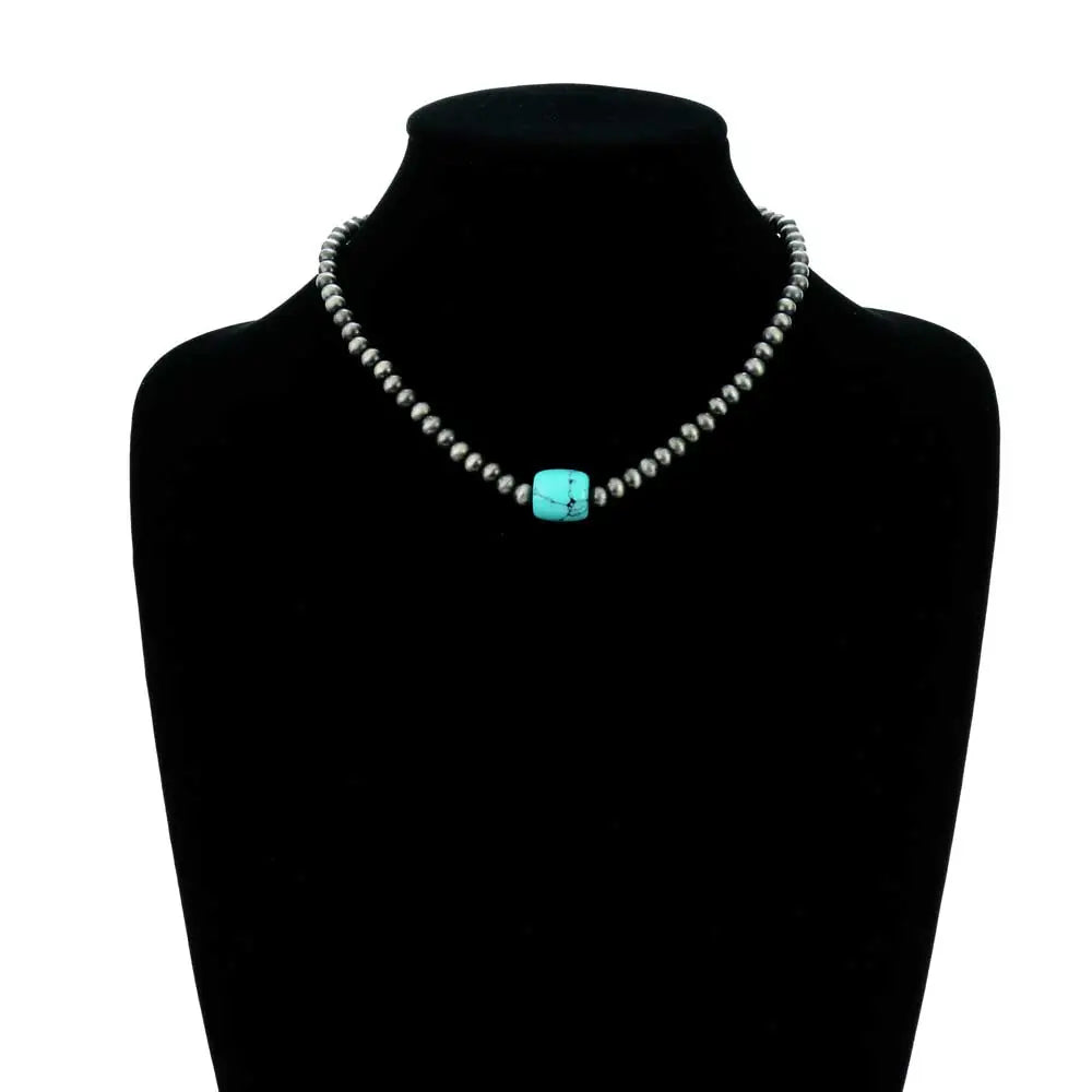 Bella Fashion Navajo Necklace with Cylinder Bead