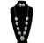 Hoover Fashion Concho Y Necklace & Earrings - Silver