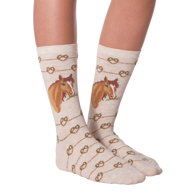 Horse Love Knot Socks