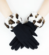 Judy Leopard Faux Fur Gloves