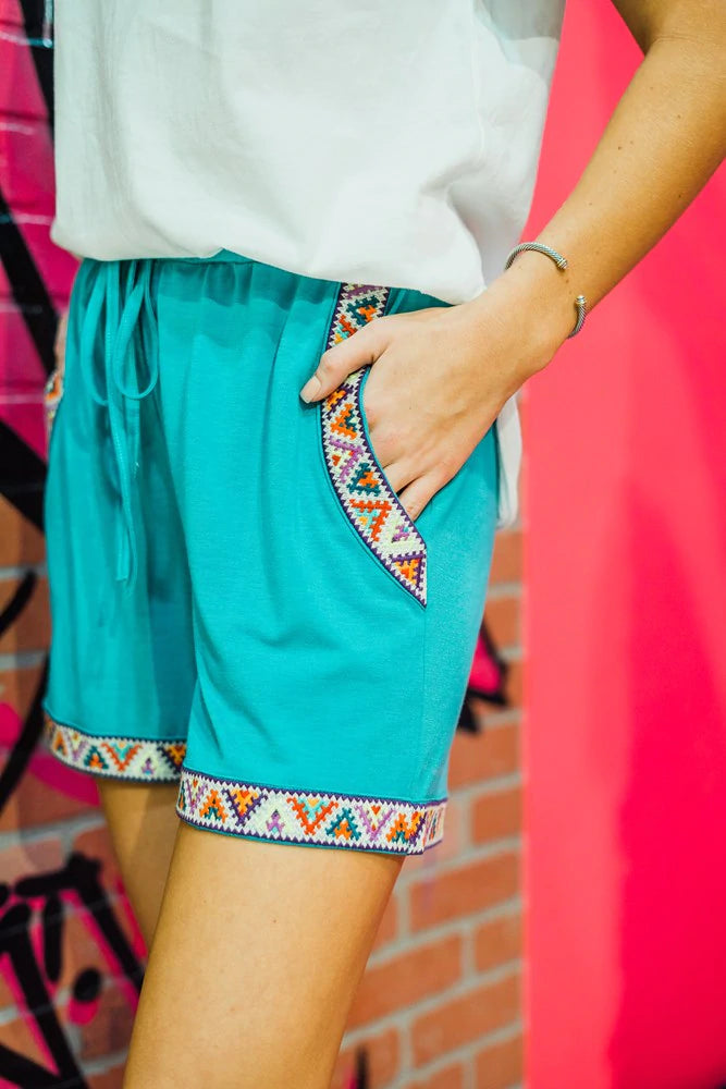 Skye Embroidered Shorts
