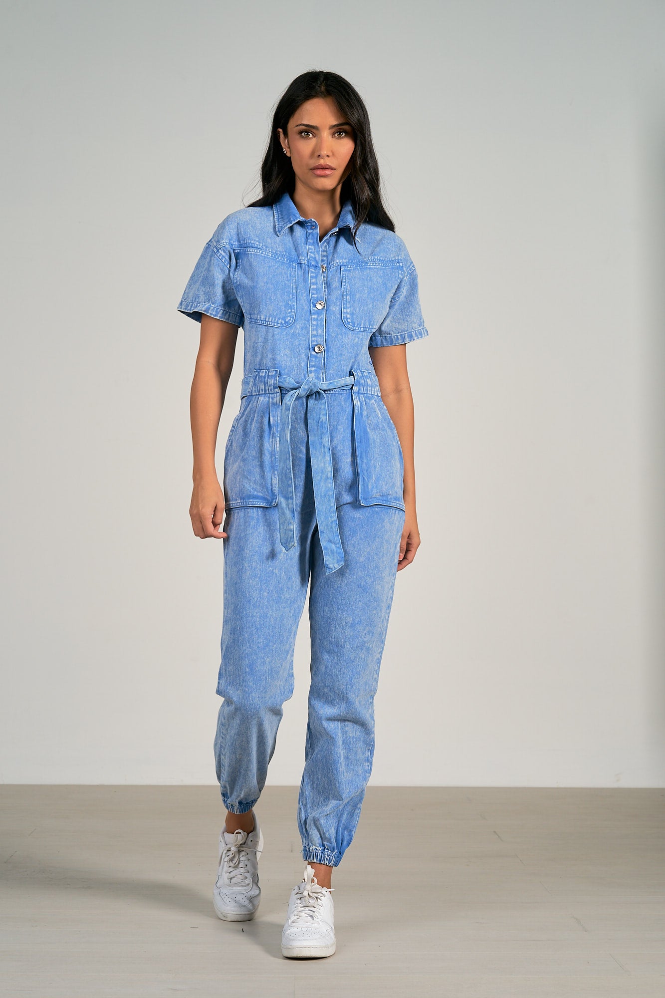 Around Town Denim Tie Jumper