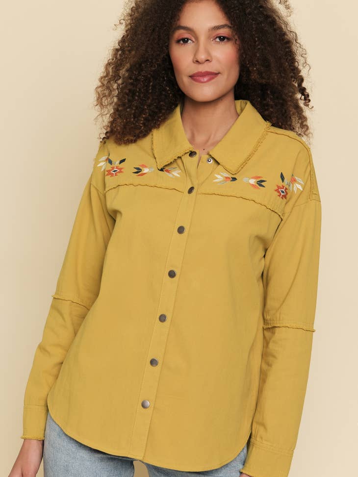 County Seat Embroidered Shirt Jacket
