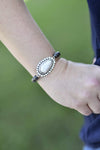 Accessorize In Style Fashion Bracelets Fashion White Silver Stretch Bracelet