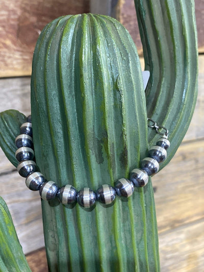 Accessorize In Style Sterling Bracelets 6mm Navajo Pearl Bracelet - 6.75" / 7" / 8"
