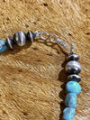 Accessorize In Style Sterling Bracelets Bayside Navajo & Turquoise Stone Bracelet