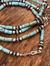 Accessorize In Style Sterling Bracelets Lakeshore Navajo & Turquoise Cylinder Bracelet