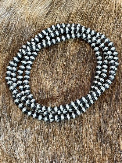 Libby 4mm Stretch Navajo bracelet
