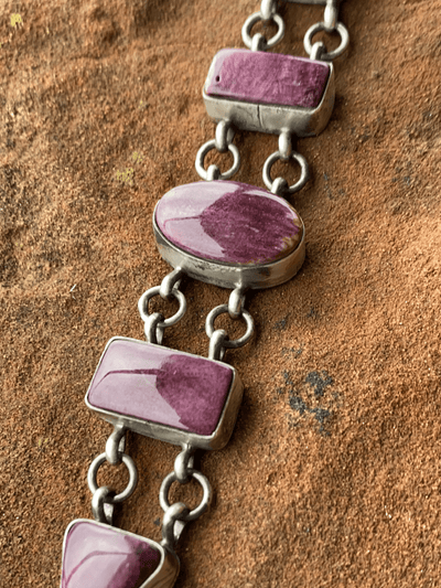 Accessorize In Style Sterling Bracelets Marla Purple Spiny Chain Bracelet