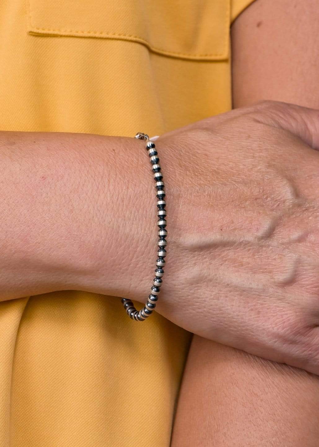 Accessorize In Style Sterling Bracelets *RESTOCK* 4mm Navajo Pearl Bracelet