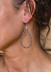 Accessorize In Style Sterling Earrings 4mm Teardrop Hook Earrings - Long