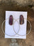 Accessorize In Style Sterling Earrings A Candace Purple Spiny Oyster Post Hoop Earrings