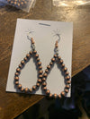 Accessorize In Style Sterling Earrings Copper Navajo Pearl Teardrop Earrings