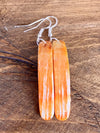Accessorize In Style Sterling Earrings E Courtney Orange Spiny Dangle Earrings