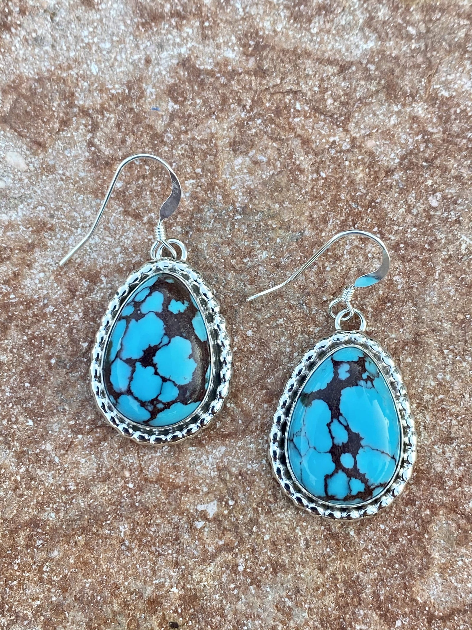 Accessorize In Style Sterling Earrings Sierra Turquoise Teardrop Earrings